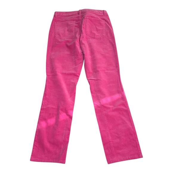 Talbots Pink Corduroy Straight Leg Women's Pink Jeans Pants Size 10P Petite - Picture 2 of 11
